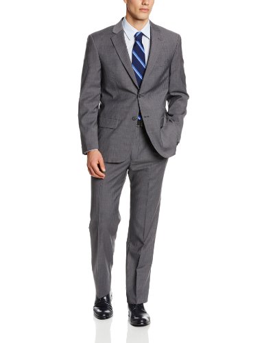 Nautica Men s Stripe 2 Button Center Vent Suit with Pleated Pant Modern Man s World Online Shop