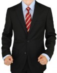 Presidential-Giorgio-Napoli-2-Button-Mens-Suit-Modern-Business-Fit-Pure-Black-0